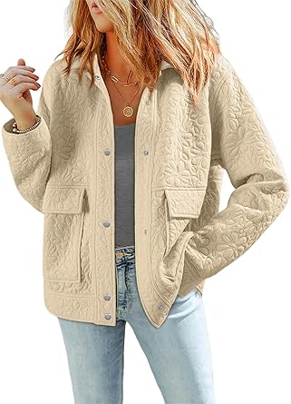 Women’s Quilted Floral-Pattern Jacket